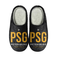Thumbnail for Petersburg James A. Johnson Airport (PSG) Slippers & Flip Flops - Slippers - Cotton - Code - Same - Black