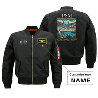 Thumbnail for PSM - Poster - Bomber Jacket - Black + NAME