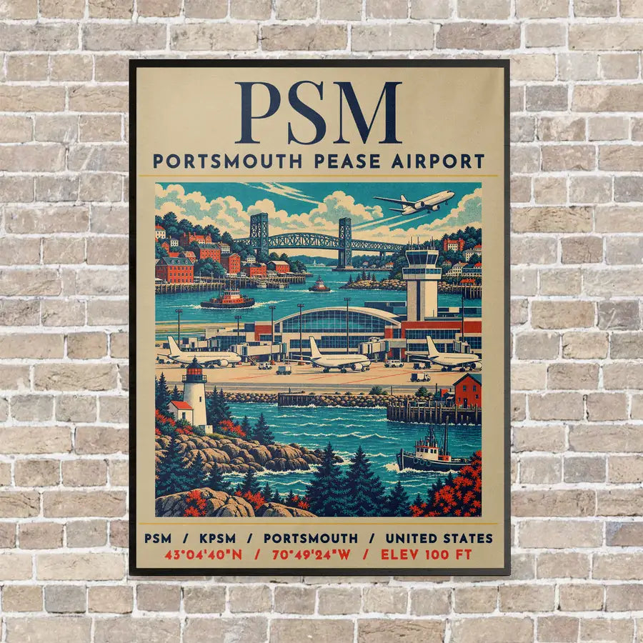 PSM - Poster - Canvas Framed - Beige