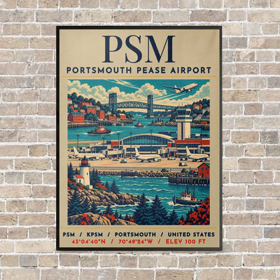 PSM - Poster - Canvas Framed - Beige