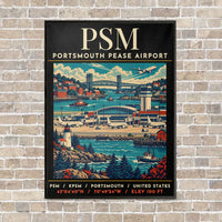 Thumbnail for PSM - Poster - Canvas Framed - Black