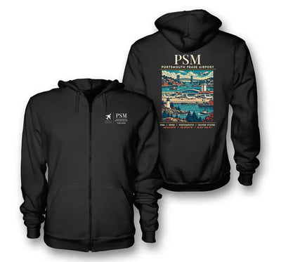 PSM - Poster - Zipped Hoodie - Black