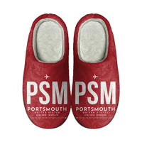 Thumbnail for Portsmouth Pease International Airport (PSM) Slippers & Flip Flops - Slippers - Cotton - Code - Same - Red