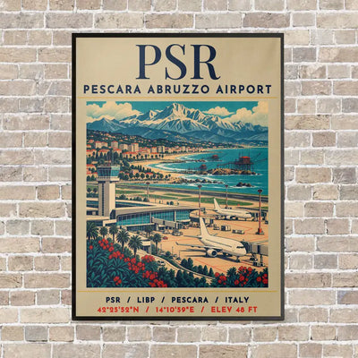 PSR - Poster - Canvas Framed - Beige