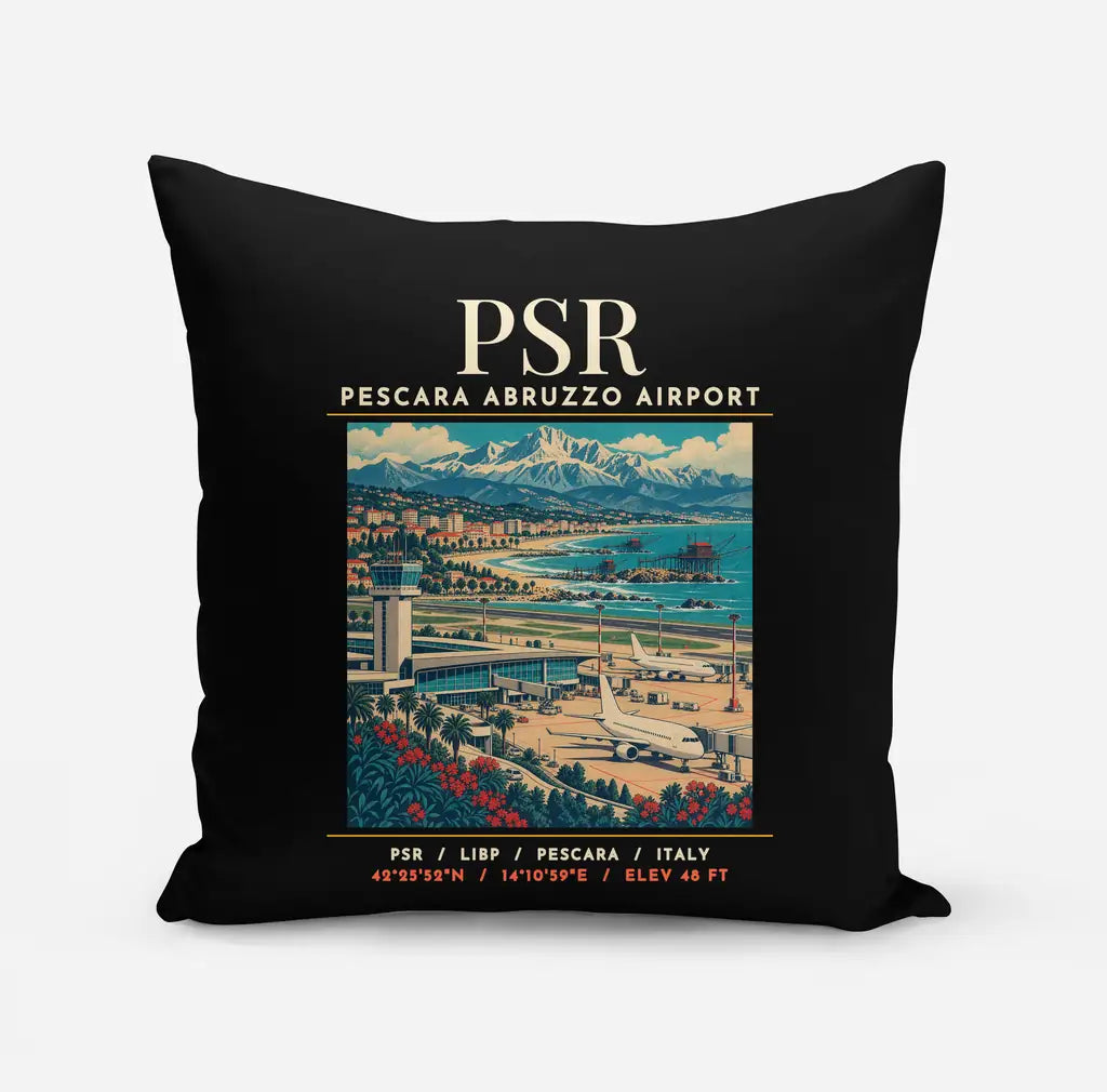 PSR - Poster - Pillow - Black