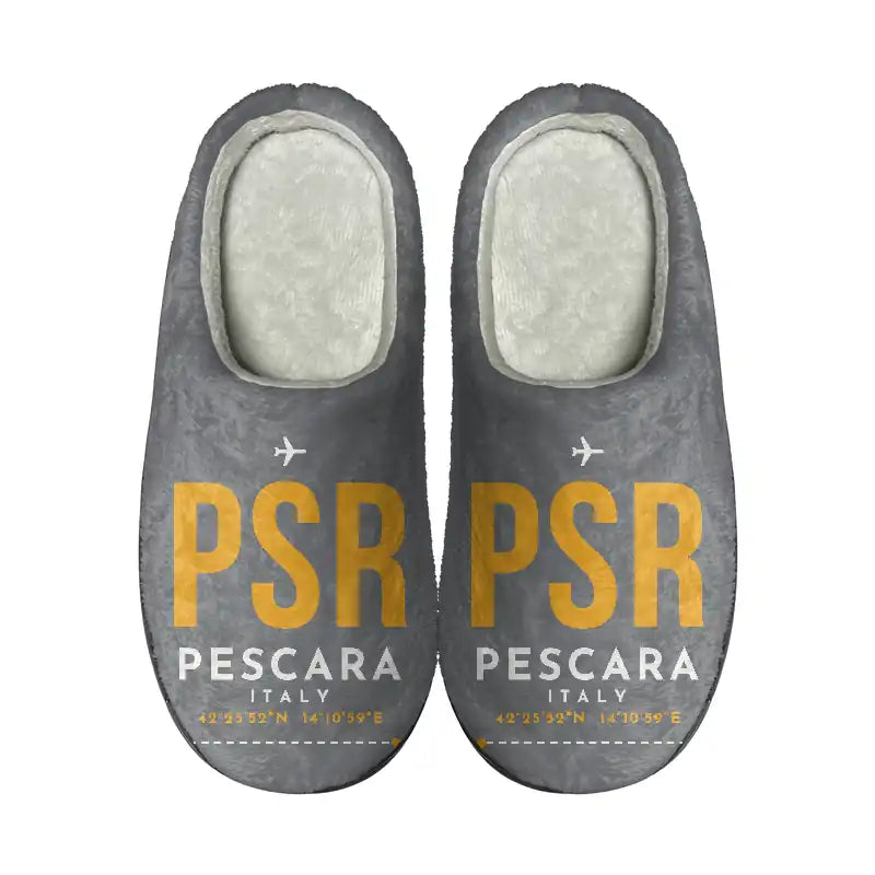 Pescara Abruzzo Airport (PSR) Slippers & Flip Flops - Slippers - Cotton - Code - Same - Gray