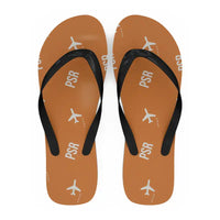 Thumbnail for Pescara Abruzzo Airport (PSR) Slippers & Flip Flops - Slippers - Flip Flops - Pattern - Orange