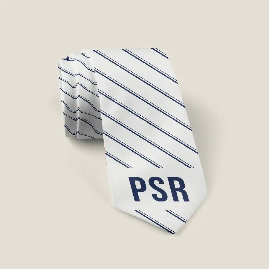 Pescara Abruzzo Airport (PSR) Ties - Tie - Stripe - White