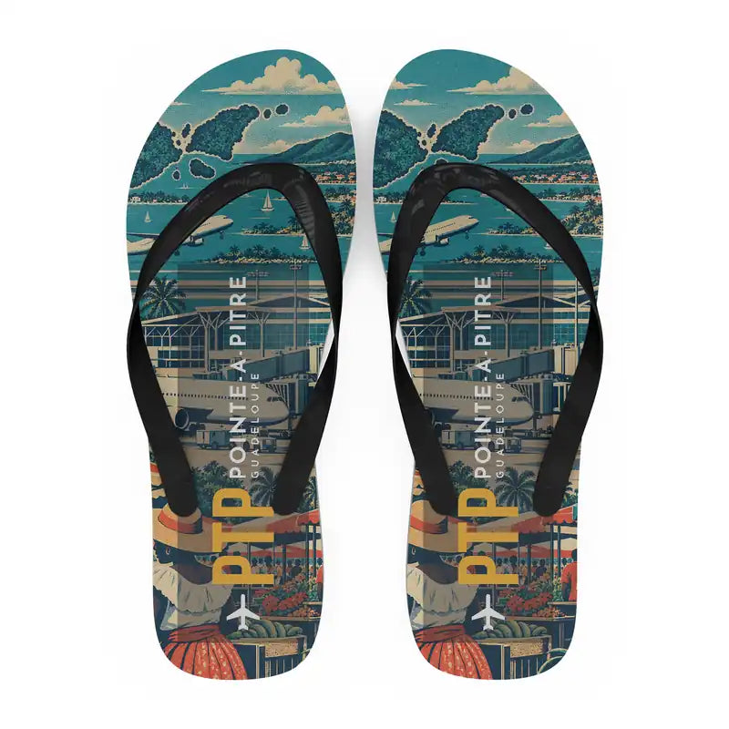 Guadeloupe Pointe-à-Pitre Maryse Condé International Airport (PTP) Slippers & Flip Flops - Slippers - Flip Flops - Scene