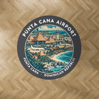 Thumbnail for Punta Cana International Airport (PUJ) Carpets - Carpet Round - Badge - Dark Gray