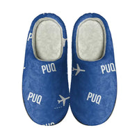 Thumbnail for Punta Arenas Carlos Ibáñez International Airport (PUQ) Slippers & Flip Flops - Slippers - Cotton - Pattern - Blue