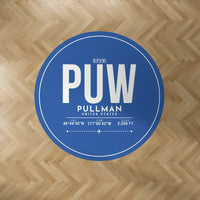 Thumbnail for Pullman–Moscow Regional Airport (PUW) Carpets - Carpet Round - ID Tag - Blue
