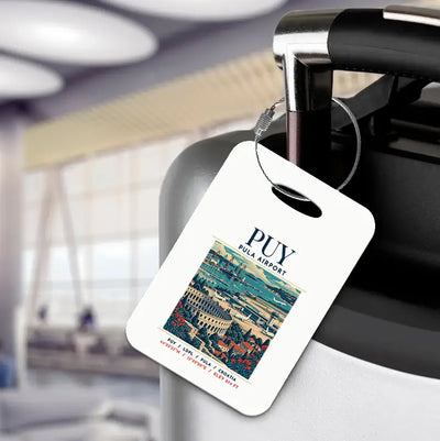 PUY - Poster - Luggage Tag - White