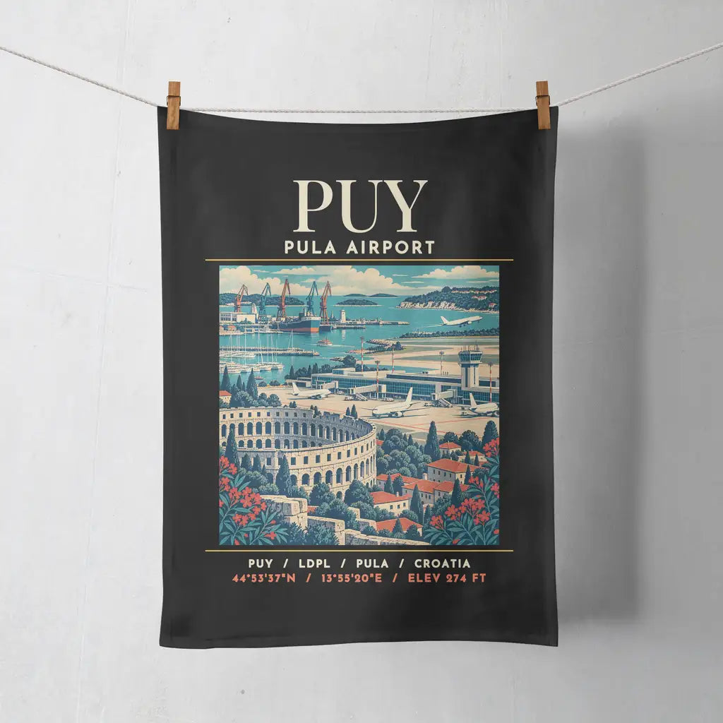 PUY - Poster - Towel - Black