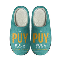 Thumbnail for Pula Airport (PUY) Slippers & Flip Flops - Slippers - Cotton - Code - Same - Turquoise