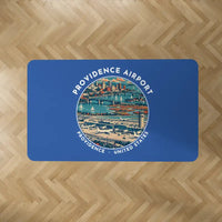 Thumbnail for Rhode Island T. F. Green International Airport Providence (PVD) Carpets - Carpet Rectangle - Badge - Blue