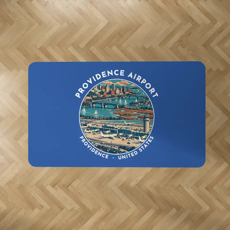 Rhode Island T. F. Green International Airport Providence (PVD) Carpets - Carpet Rectangle - Badge - Blue