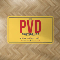 Thumbnail for Rhode Island T. F. Green International Airport Providence (PVD) Carpets - Carpet Rectangle - ID Tag - Yellow