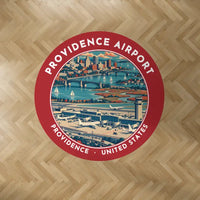 Thumbnail for Rhode Island T. F. Green International Airport Providence (PVD) Carpets - Carpet Round - Badge - Red