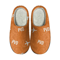 Thumbnail for Rhode Island T. F. Green International Airport Providence (PVD) Slippers & Flip Flops - Slippers - Cotton - Pattern - Orange