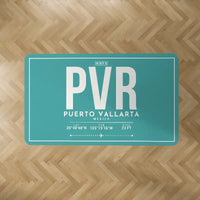 Thumbnail for Aeropuerto Internacional Licenciado Gustavo Díaz Ordaz (PVR) Carpets - Carpet Rectangle - ID Tag - Turquoise