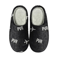 Thumbnail for Aeropuerto Internacional Licenciado Gustavo Díaz Ordaz (PVR) Slippers & Flip Flops - Slippers - Cotton - Pattern - Black