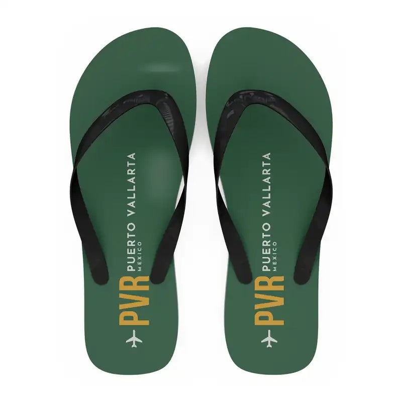 Aeropuerto Internacional Licenciado Gustavo Díaz Ordaz (PVR) Slippers & Flip Flops - Slippers - Flip Flops - Code - Green