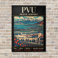 Thumbnail for PVU - Poster - Canvas Framed - Black