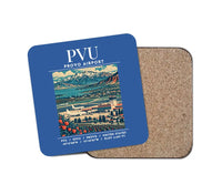Thumbnail for PVU - Poster - Coaster - Blue