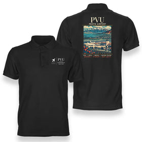 Provo Municipal Airport (PVU) Premium Polo T-Shirts