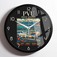 Thumbnail for PVU - Poster - Wall Clock Framed - Black