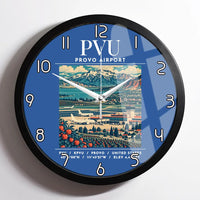 Thumbnail for PVU - Poster - Wall Clock Framed - Blue