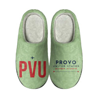 Thumbnail for Provo Municipal Airport (PVU) Slippers & Flip Flops - Slippers - Cotton - Code - Different - Light Green