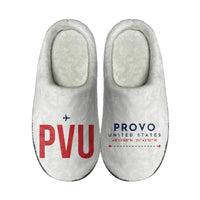Thumbnail for Provo Municipal Airport (PVU) Slippers & Flip Flops - Slippers - Cotton - Code - Different - White