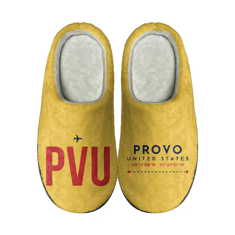Provo Municipal Airport (PVU) Slippers & Flip Flops - Slippers - Cotton - Code - Different - Yellow