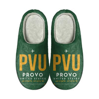 Thumbnail for Provo Municipal Airport (PVU) Slippers & Flip Flops - Slippers - Cotton - Code - Same - Green