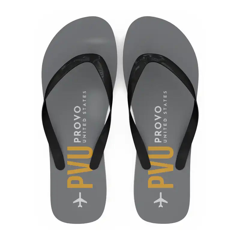Provo Municipal Airport (PVU) Slippers & Flip Flops - Slippers - Flip Flops - Code - Gray