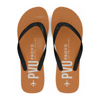 Thumbnail for Provo Municipal Airport (PVU) Slippers & Flip Flops - Slippers - Flip Flops - Code - Orange