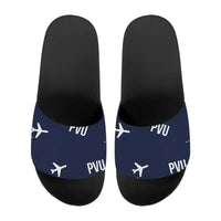 Thumbnail for Provo Municipal Airport (PVU) Slippers & Flip Flops - Slippers - Sport - Pattern - Navy Blue