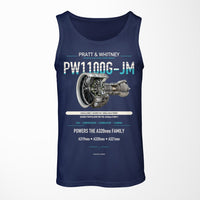 Thumbnail for PW1100G-JM design on dark blue tank top