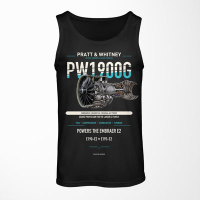 PW1900G design on black tank top