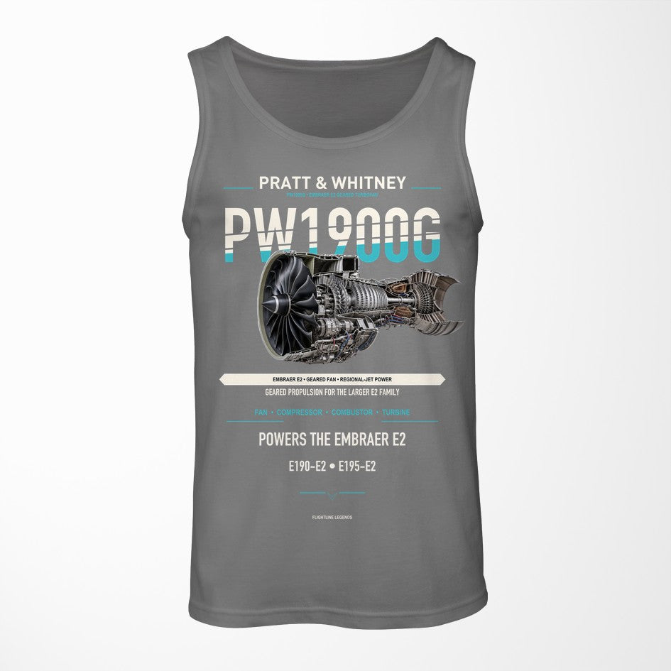 PW1900G design on gray tank top