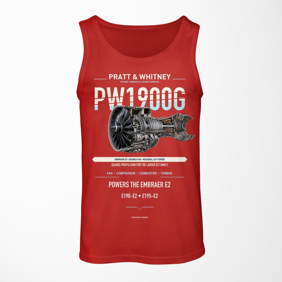 PW1900G design on red tank top