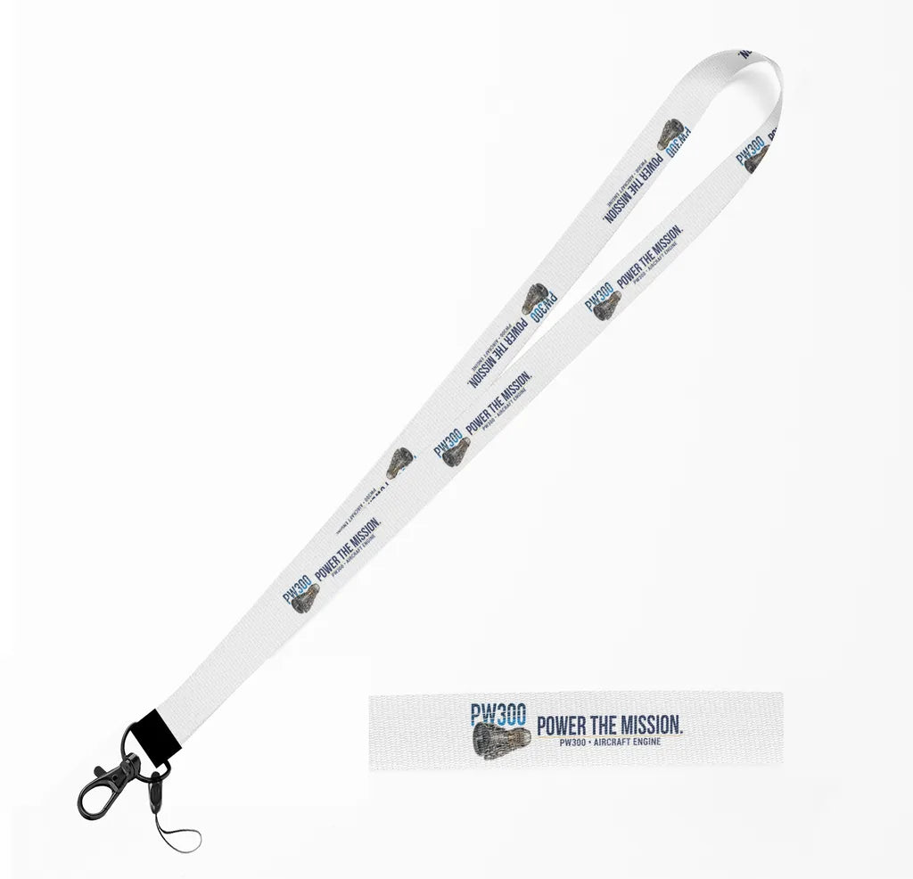 PW300 lanyard - white
