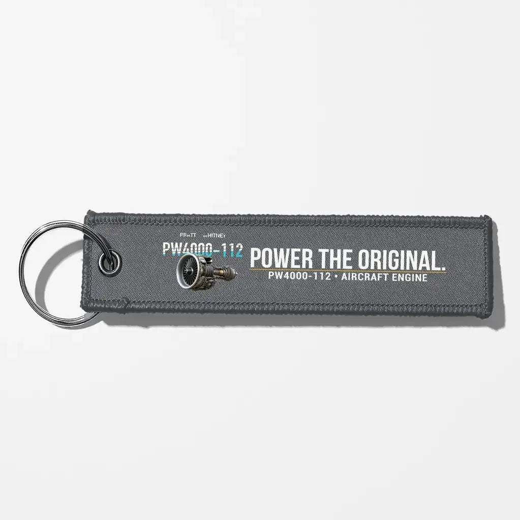 Pratt & Whitney PW4000-112 Engine Aviator Key Chains - Gray