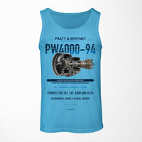 Thumbnail for PW4000-94 design on sky blue tank top
