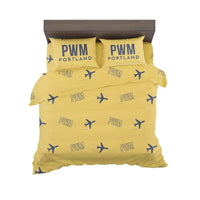 Thumbnail for Portland International Jetport (PWM) Bedding Sets & Blankets - Bedding Set - Pattern - Yellow
