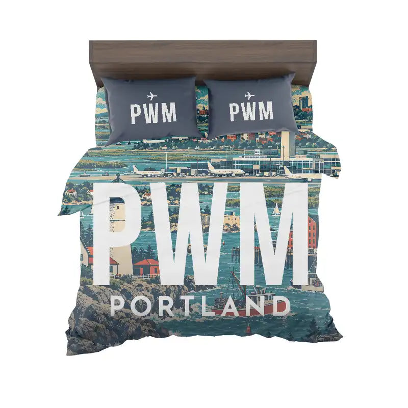 Portland International Jetport (PWM) Bedding Sets & Blankets - Bedding Set - Scene