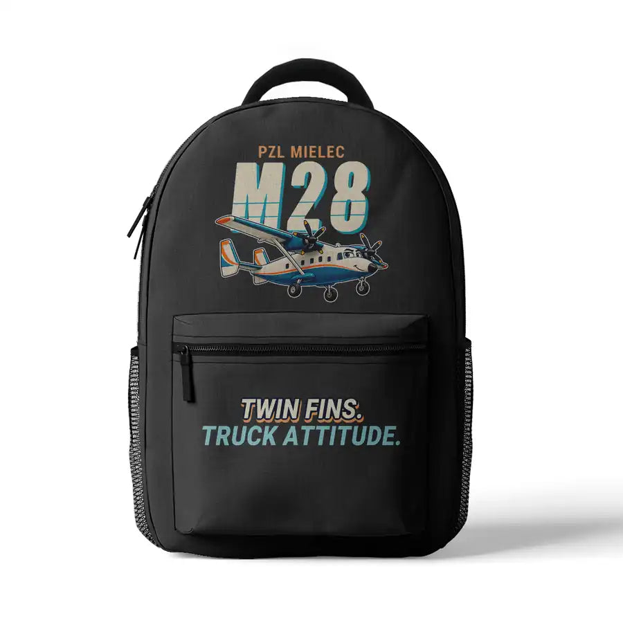 PZL M28-05 Skytruck - 3D Backpack - Cartoon - Gray