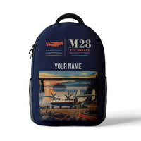 Thumbnail for PZL M28-05 Skytruck - 3D Backpack - Dark Blue + Name